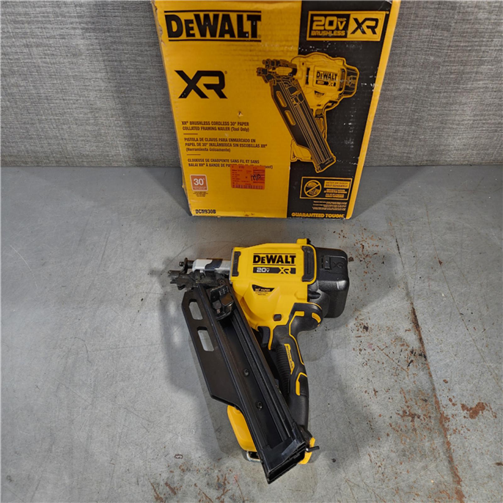 HOUSTON LOCATION - AS-IS DEWALT 20-Volt 30Â° Cordless Framing Nailer (Tool-Only)