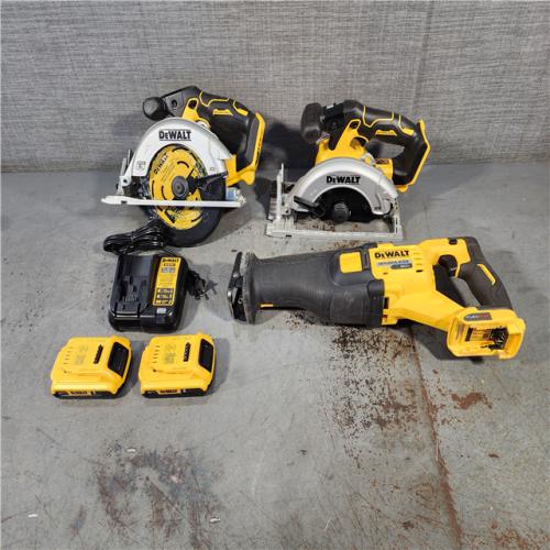 HOUSTON LOCATION - AS-IS DEWALT 3 TOOL COMBO KIT W/ BATTERY & CHARGER