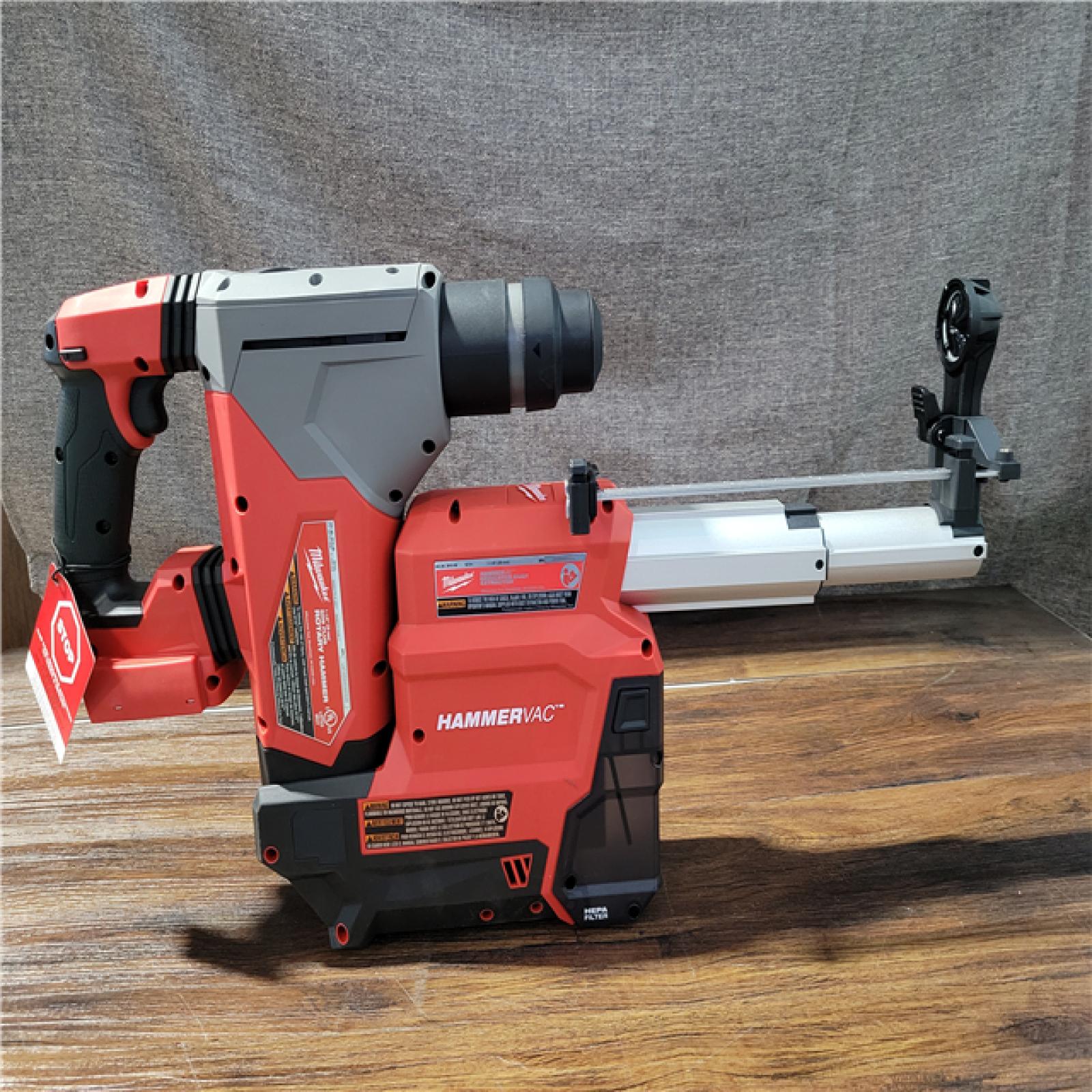 CALIFORNIA AS-IS MILWAUKEE M18 FUEL HAMMERVAC AND ROTARY HAMMER(BATTERY AND CHARGER INCLUDED)