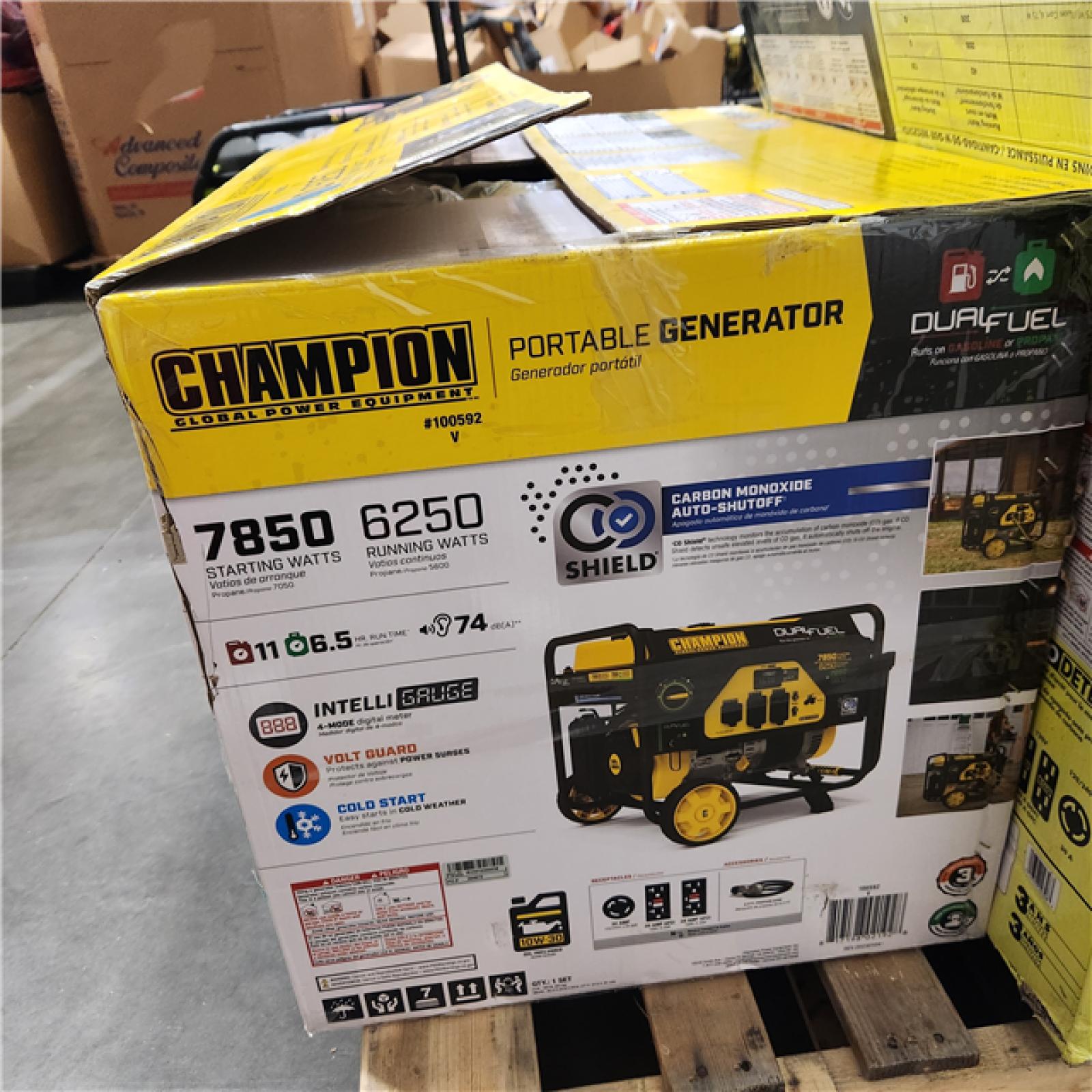 Dallas Location - As-Is Champion Power Equipment 100592 6250-Watt GasPortable Generator