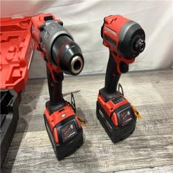 AS-IS Milwaukee M18 FUEL 18V Lithium-Ion Brushless Cordless Hammer Drill and Impact Driver Combo Kit (2-Tool) with 2 Batteries