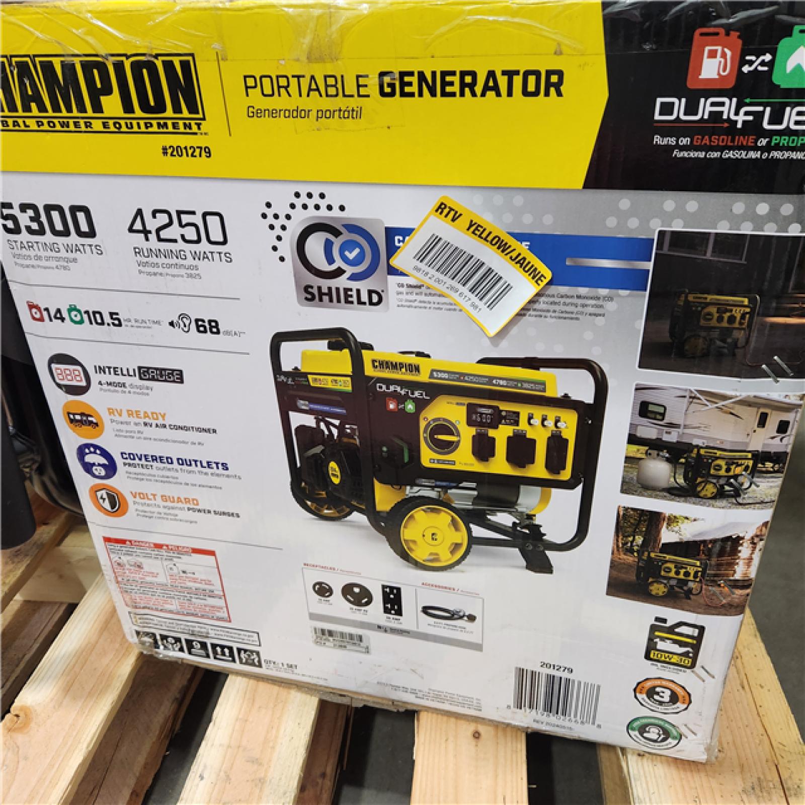 Dallas Location - As-Is Champion 201279 5300W Dual Fuel Generator