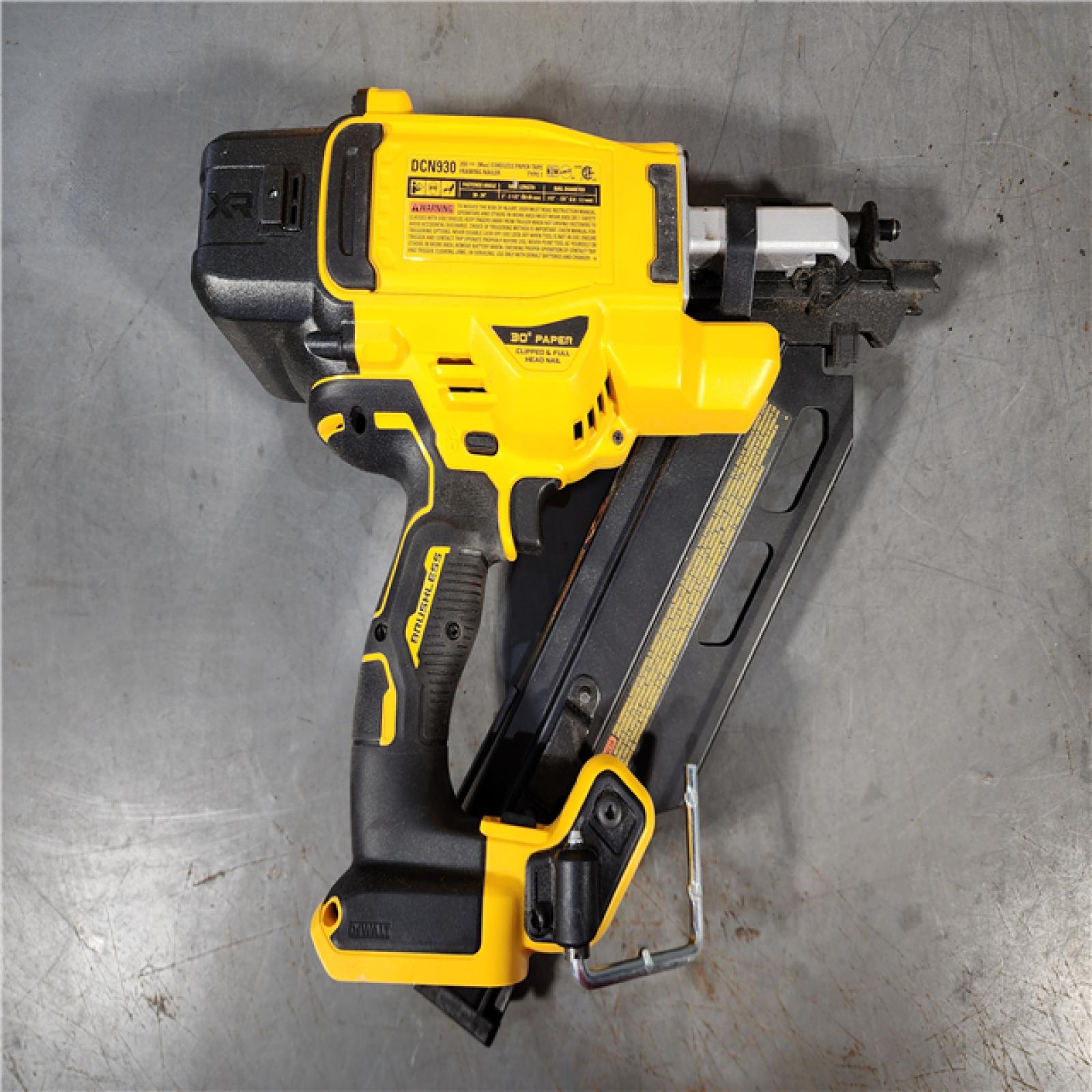 HOUSTON LOCATION - AS-IS DEWALT 20-Volt 30Â° Cordless Framing Nailer (Tool-Only)