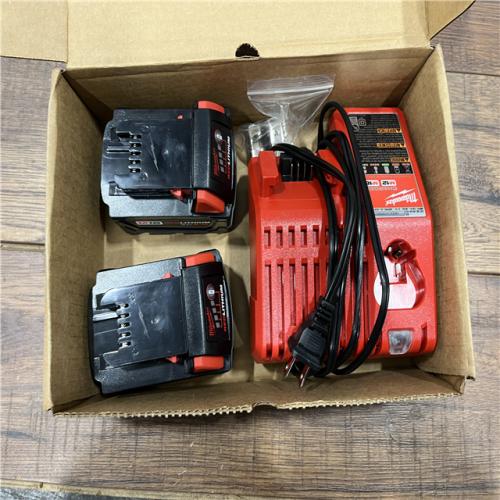 AS-IS Milwaukee M18 18-Volt Lithium-Ion XC Starter Kit with Two 5.0Ah Batteries / Charger (48-59-1852B)