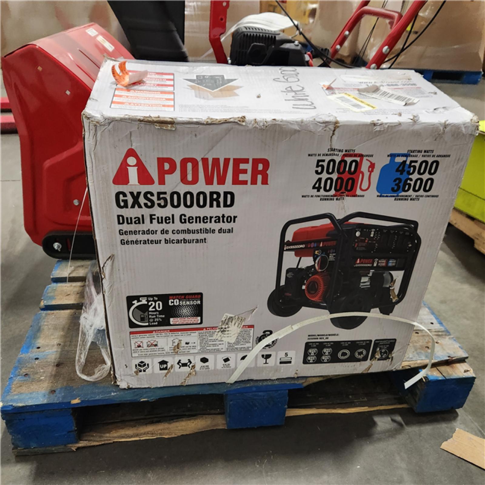 Dallas Location - As-Is A-iPower Portable Generators GXS5000RD - Appears Like New Condition