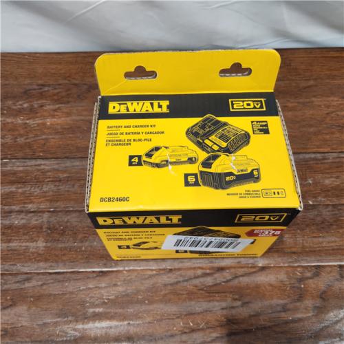 NEW DEWALT 20V MAX Lithium-Ion 6.0Ah and 4.0Ah Battery and Charger Starter Kit