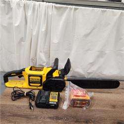 AS-IS DEWALT  FLEXVOLT 60V MAX 16in. Brushless Cordless Battery Powered Chainsaw Kit with (1) FLEXVOLT 2 Ah Battery & Charger