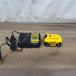 AS-IS DEWALT 20-Volt Maximum XR 5.0 Ah Battery Pack and Charger