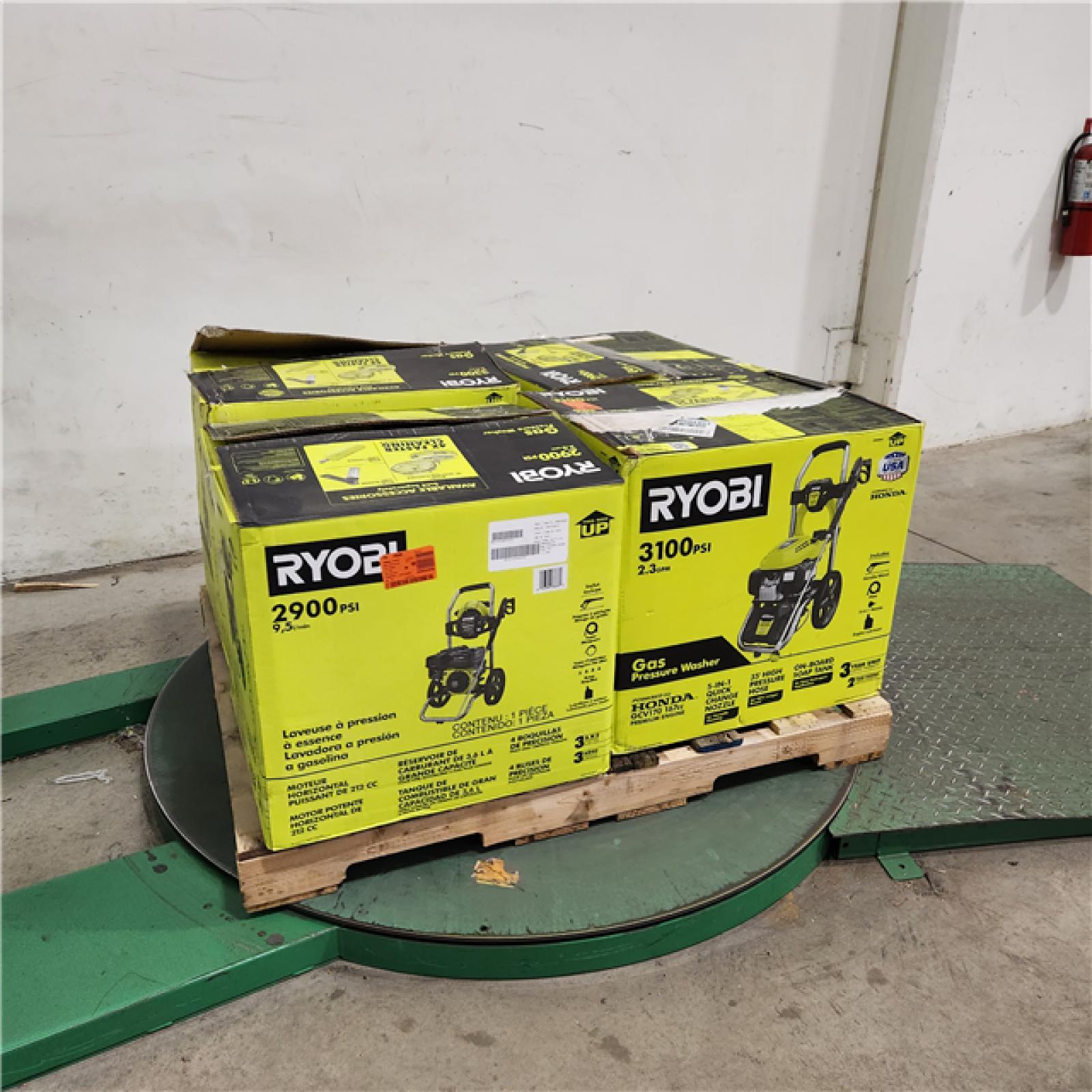 DALLAS LOCATION - AS-IS RYOBI GAS PRESSURE WASHER PALLET  ( LOT OF 4)