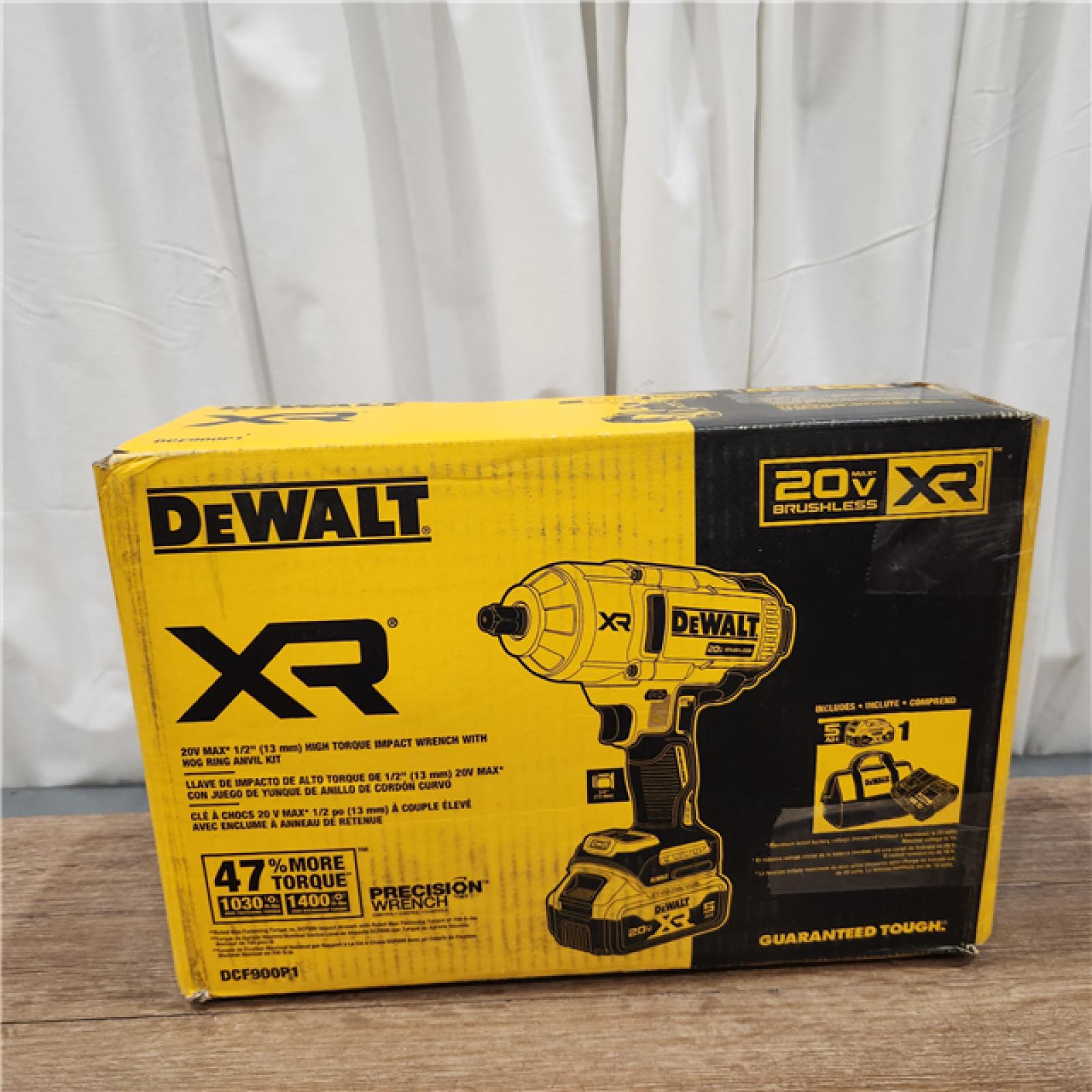 AS-IS DEWALT 20V MAX* XR 1/2  High Torque Impact Wrench with Hog Ring Anvil