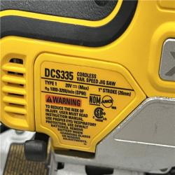 AS-IS DEWALT 20V MAX XR Cordless Barrel Grip Jigsaw (Tool Only)