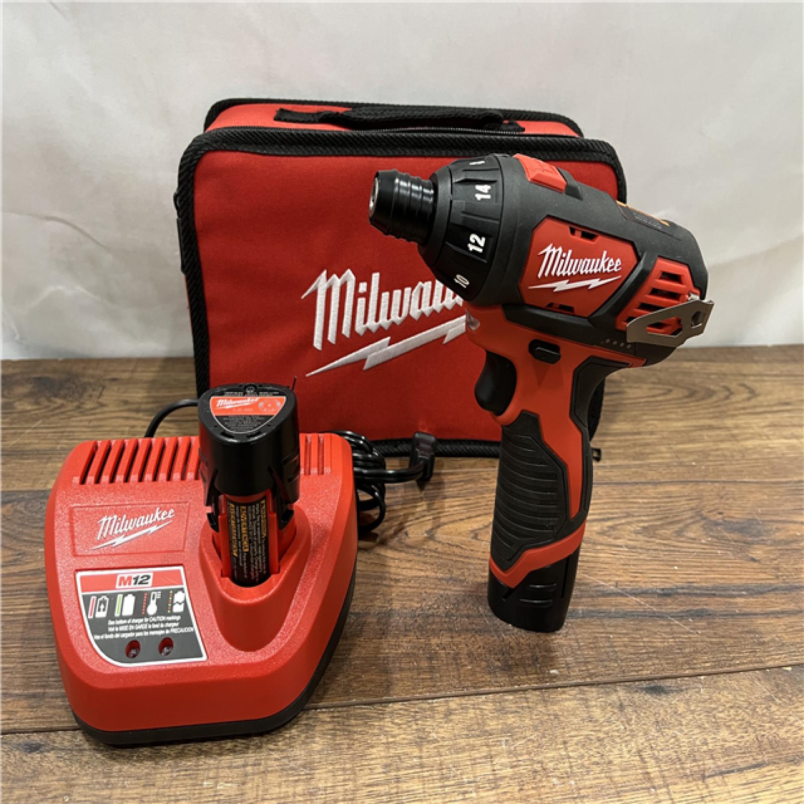 AS IS Milwaukee 2401-22 - M12 12V Cordless Screwdriver Kit