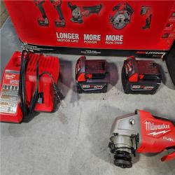 HOUSTON LOCATION - AS-IS (APPEARS LIKE NEW) M18 18-Volt Lithium-Ion Brushless Cordless FUEL Combo Kit (5-Tool) with 2-Batteries, 1-Charger, and Tool Bag