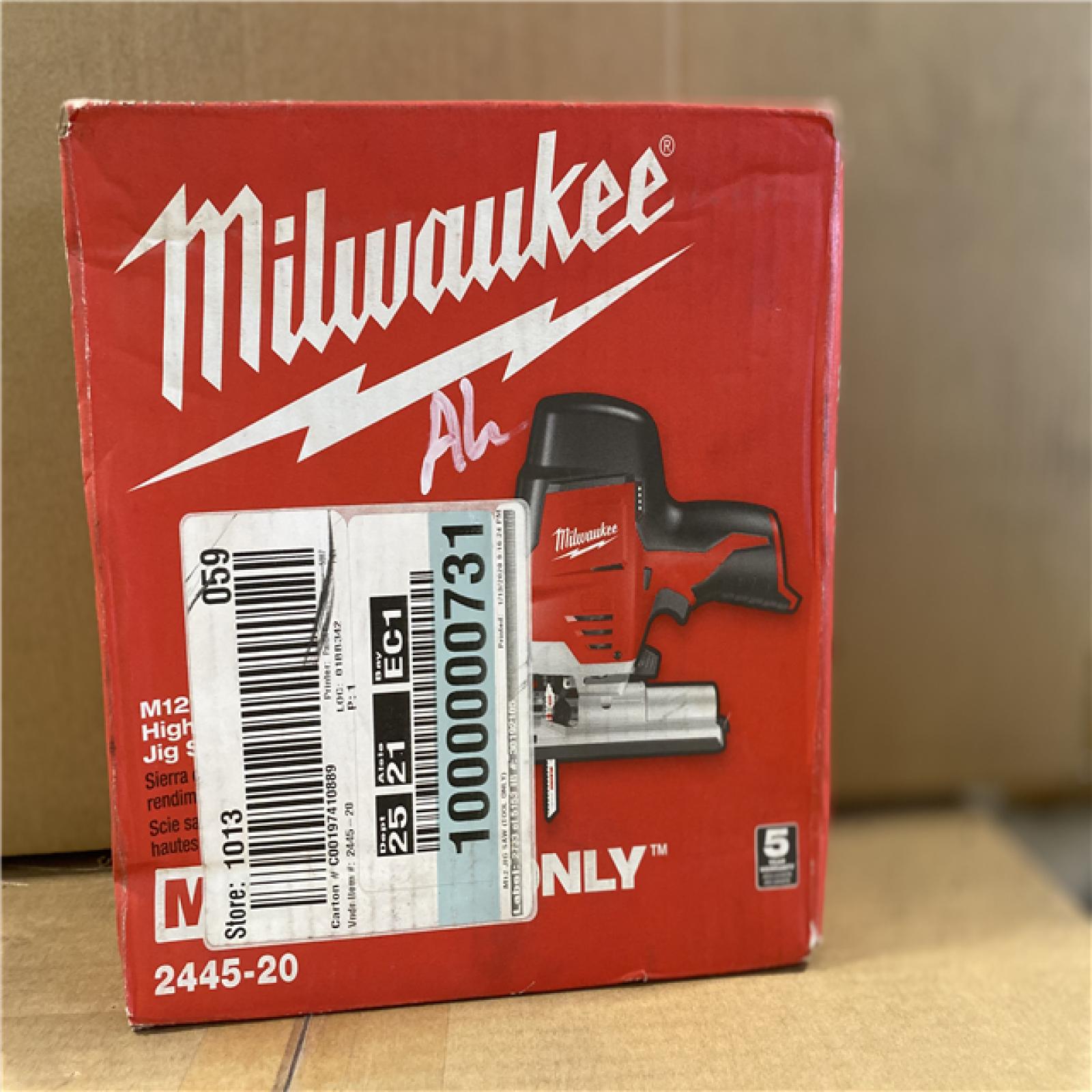 NEW! - Milwaukee 2445-20 M12 Jig Saw tool Only