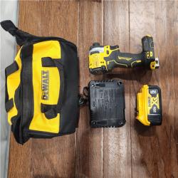 AS-IS ATOMIC 20V MAX Lithium-Ion Cordless 1/4 in. Brushless Impact Driver Kit, 5 Ah Battery, Charger, and Bag