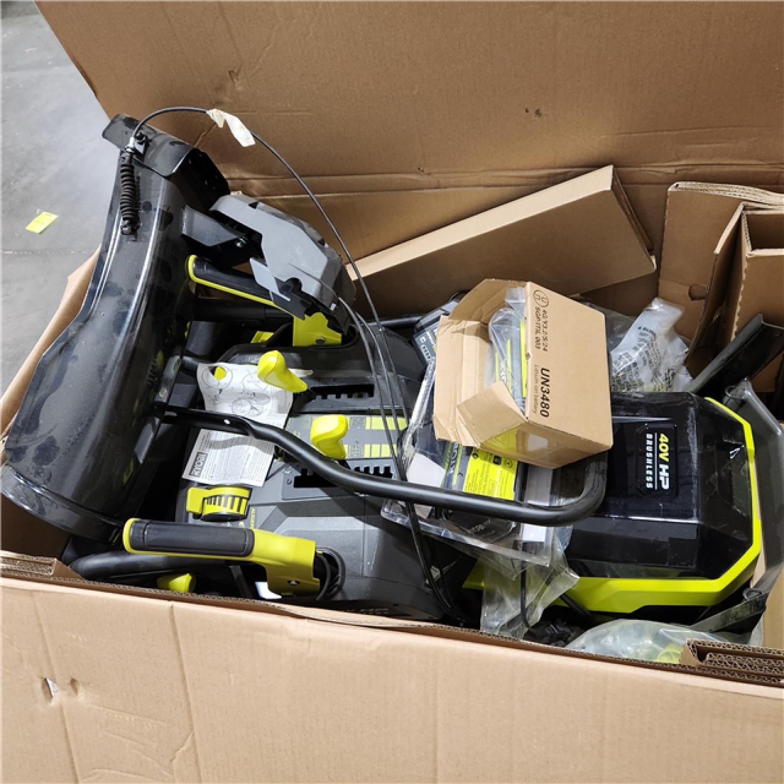 Dallas Location - As-Is RYOBI 40V HP Brushless 24 Snow Blower - (4) 6 Ah Batteries & Charger