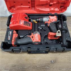 AS-IS M18 FUEL 18V Lithium-Ion Brushless Cordless Hammer Drill and Impact Driver Combo Kit (2-Tool) with 2 Batteries