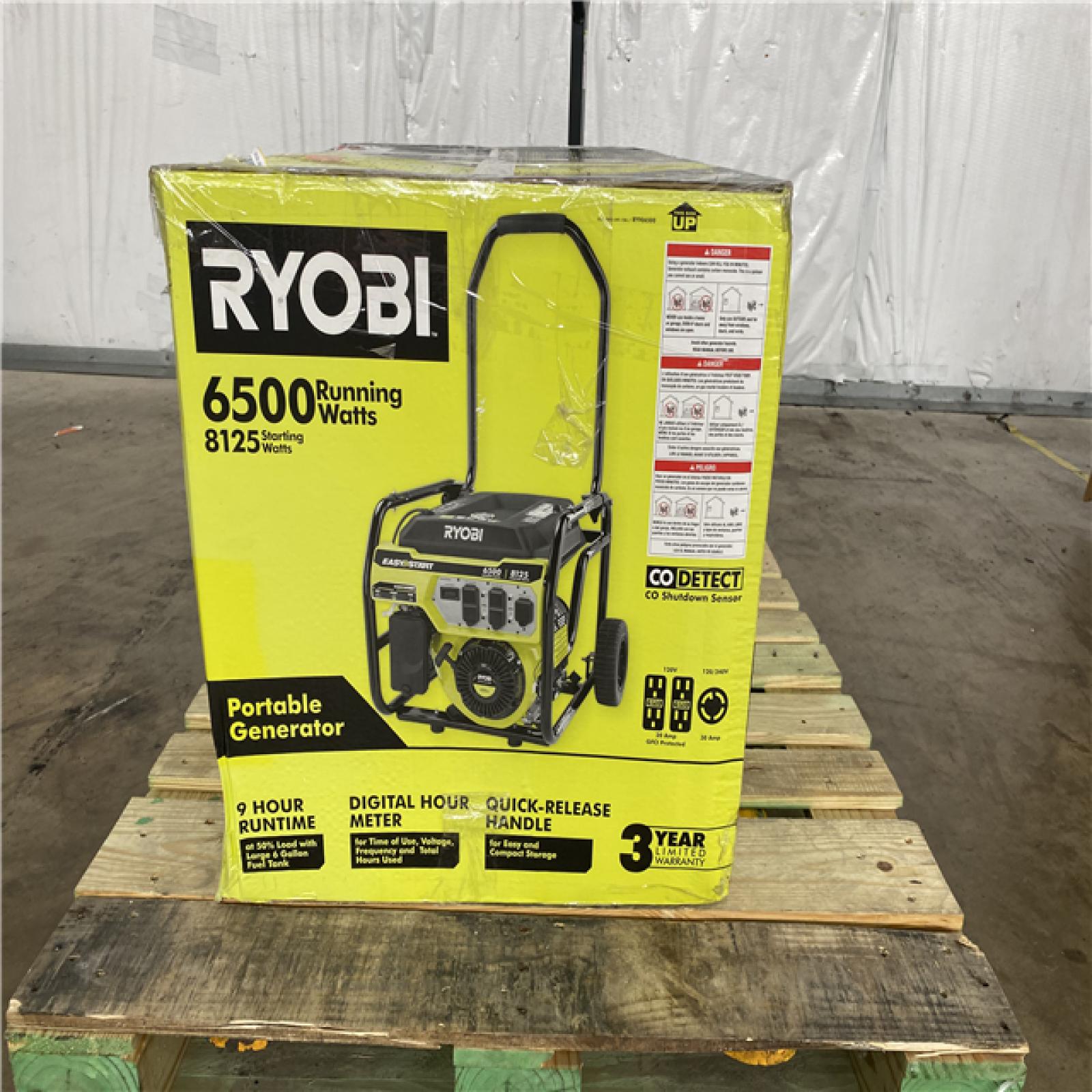 Houston Location AS IS - Ryobi 6500 watts Generator