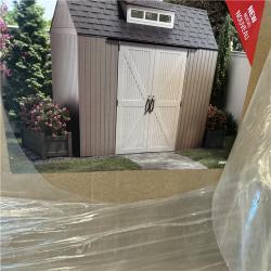 California AS-IS Rubbermaid 7 x 10.5 Ft Storage Shed