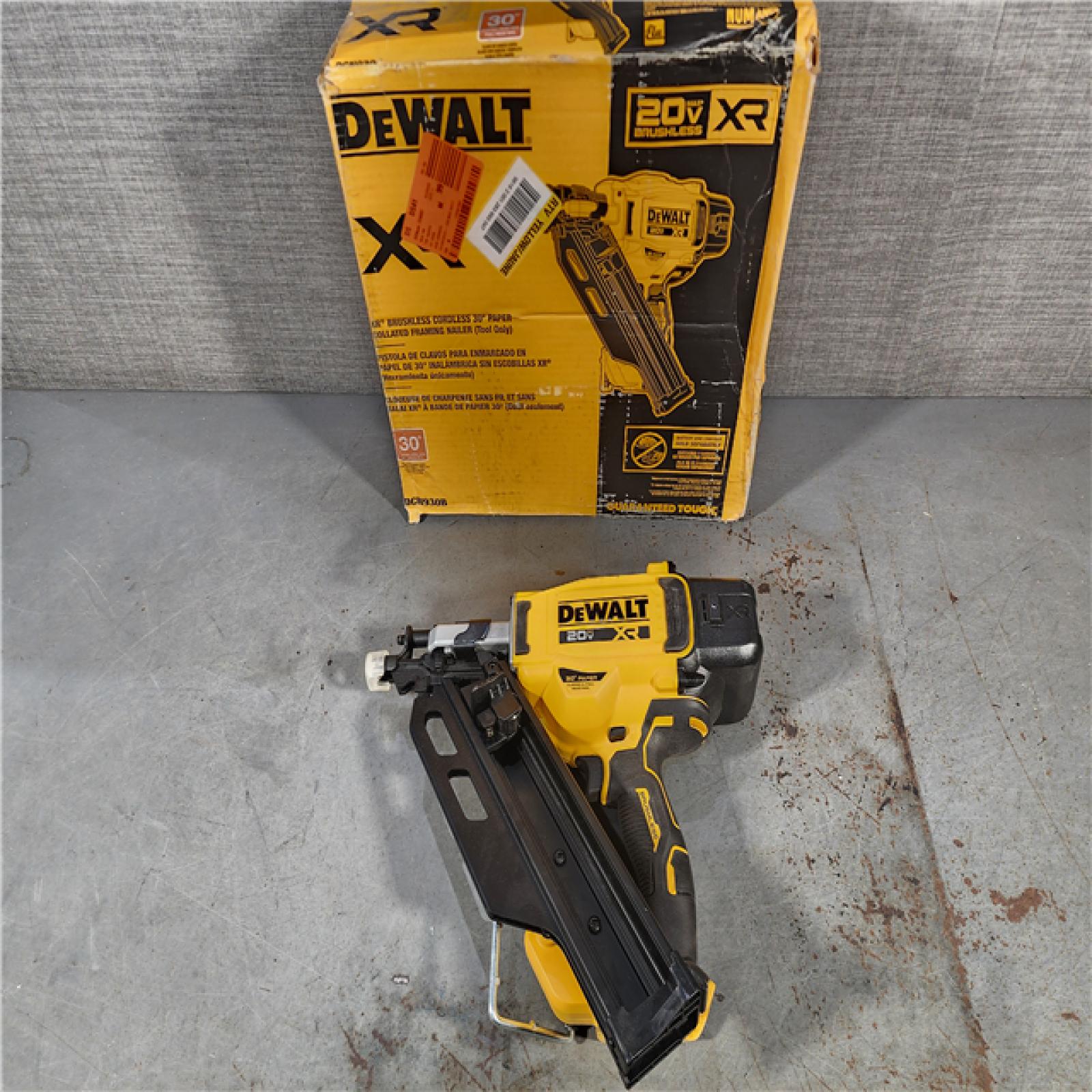 HOUSTON LOCATION - AS-IS DEWALT 20-Volt 30Â° Cordless Framing Nailer (Tool-Only)