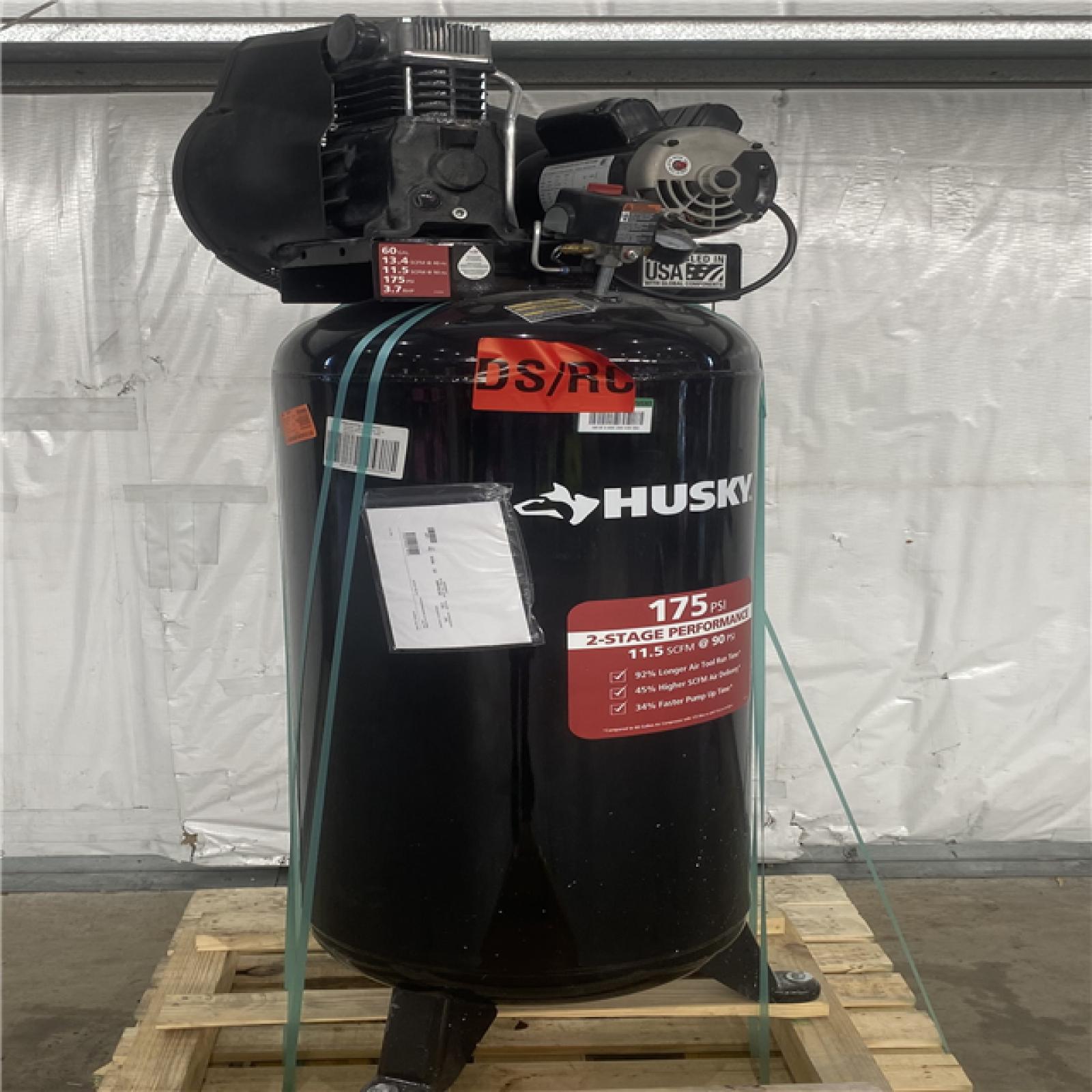 Houston Location - AS-IS Husky 60 Gallon 175psi Air Compressor