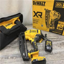 AS-IS DeWalt DCN660D1 20V 16 Gauge Cordless Angled Finish Nailer Kit W/ 2Ah Battery