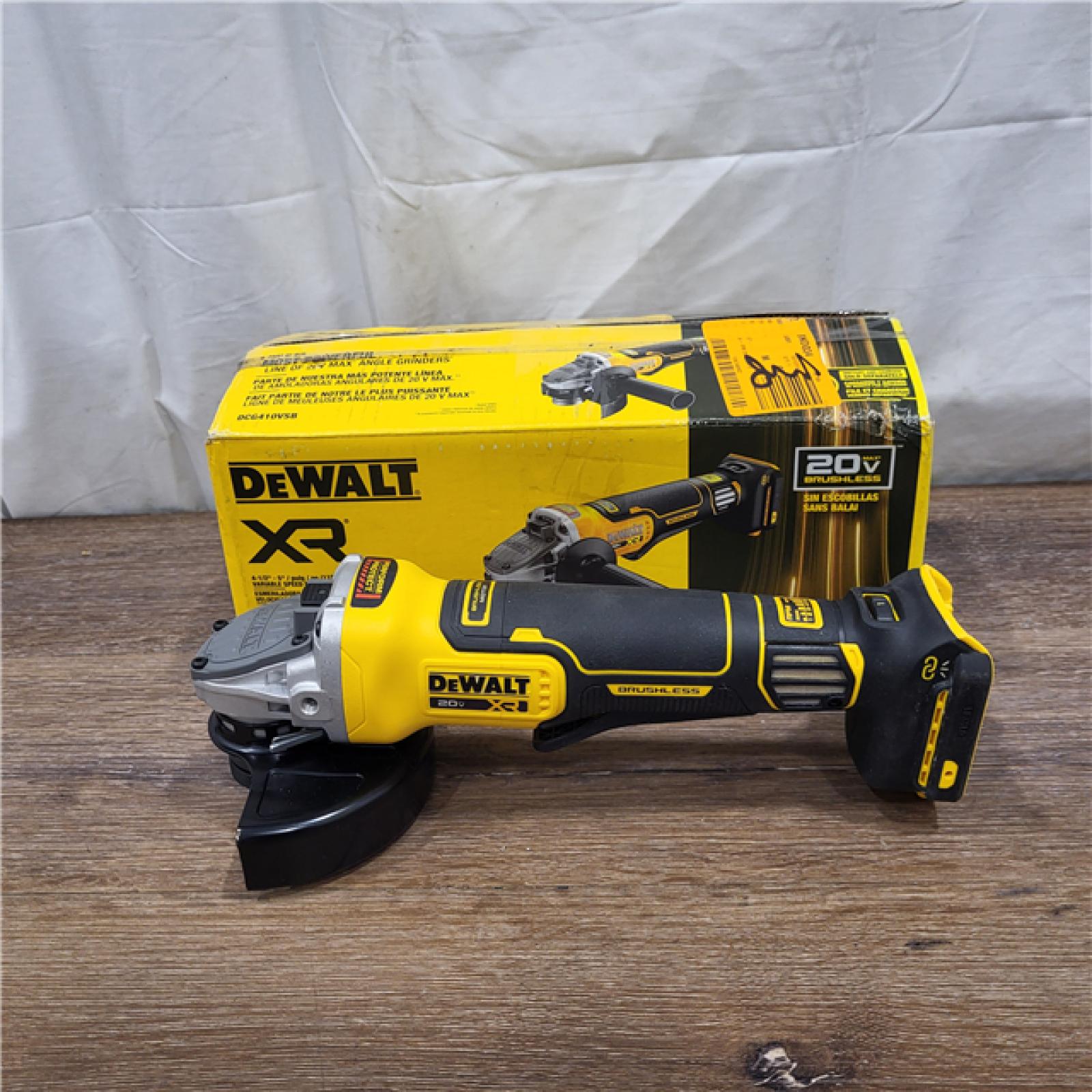 AS-IS 20V XR Cordless 4-1/2. in. to 5 in. Variable Speed Angle Grinder (Tool Only)