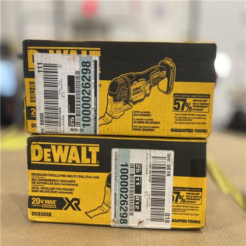 NEW! - DEWALT DCS355B 20V XR Oscillating Multi-Tool (Tool Only) - ( 2UNITS)