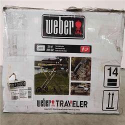 Phoenix Location NEW Weber Traveler Portable Propane Gas Grill in Black 9010001