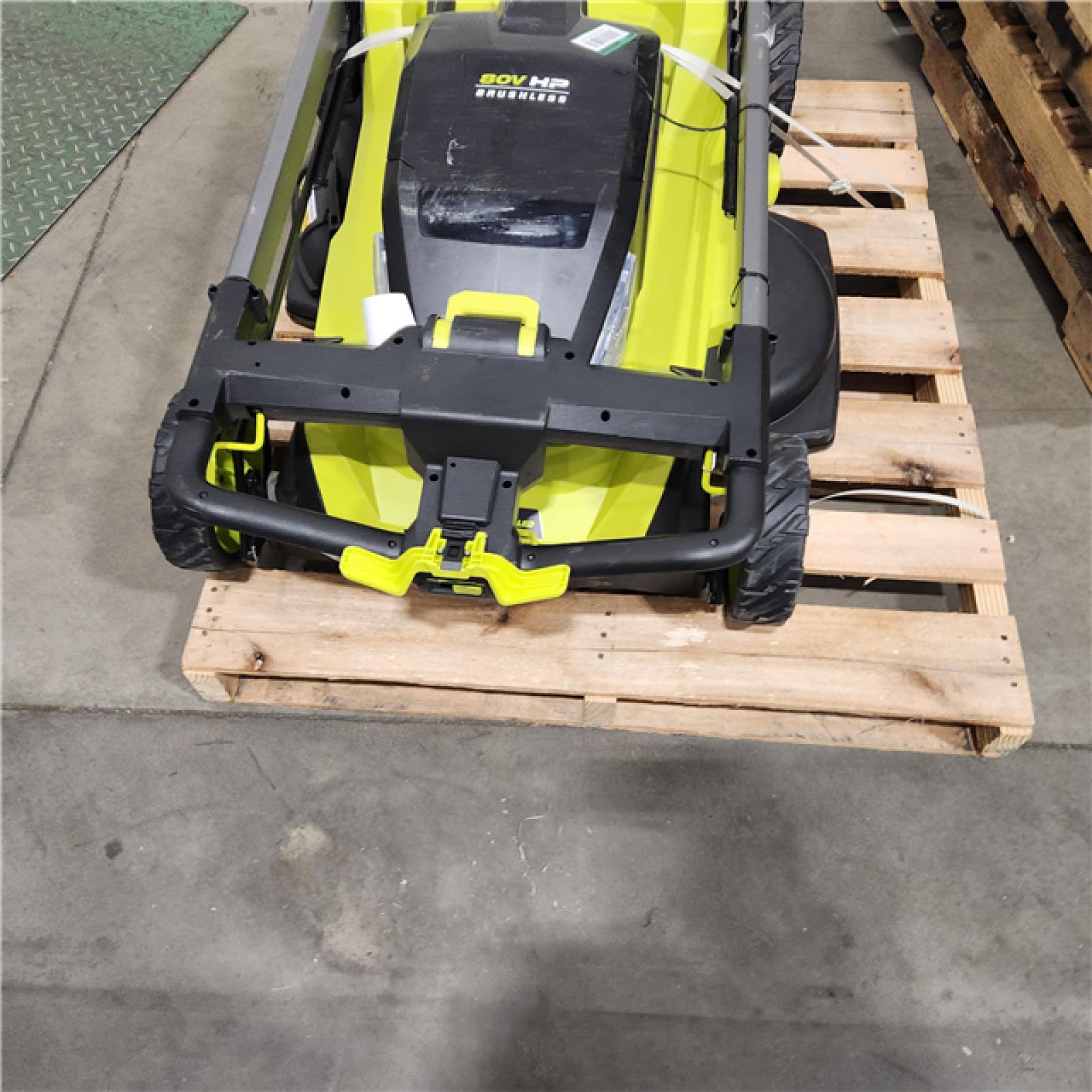 DALLAS LOCATION - AS-IS RYOBI ONE+ HP 18V Brushless 16 in. Cordless Battery Walk Behind Push Lawn Mower with (1) 4.0 Ah Battery and (1) Charger