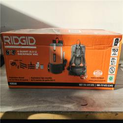 Phoenix Location RIDGID 6 Qt. (1.5 Gal.) NXT Backpack Vacuum Cleaner with Filters, Locking Accessories Shop Vac Attachments for Dry Applications