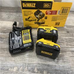 AS-IS DEWALT 20V MAX Lithium-Ion 6.0Ah and 4.0Ah Battery and Charger Starter Kit