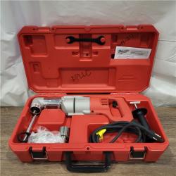 AS-IS Milwaukee 7 Amp Corded 1/2 in. Corded Right-Angle Drill Kit with Hard Case