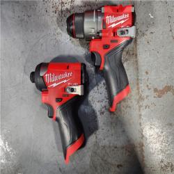 HOUSTON LOCATION - AS-IS (APPEARS LIKE NEW) Milwaukee 3497-22 12V Brushless Hammer Drill and Impact Driver Combo Kit