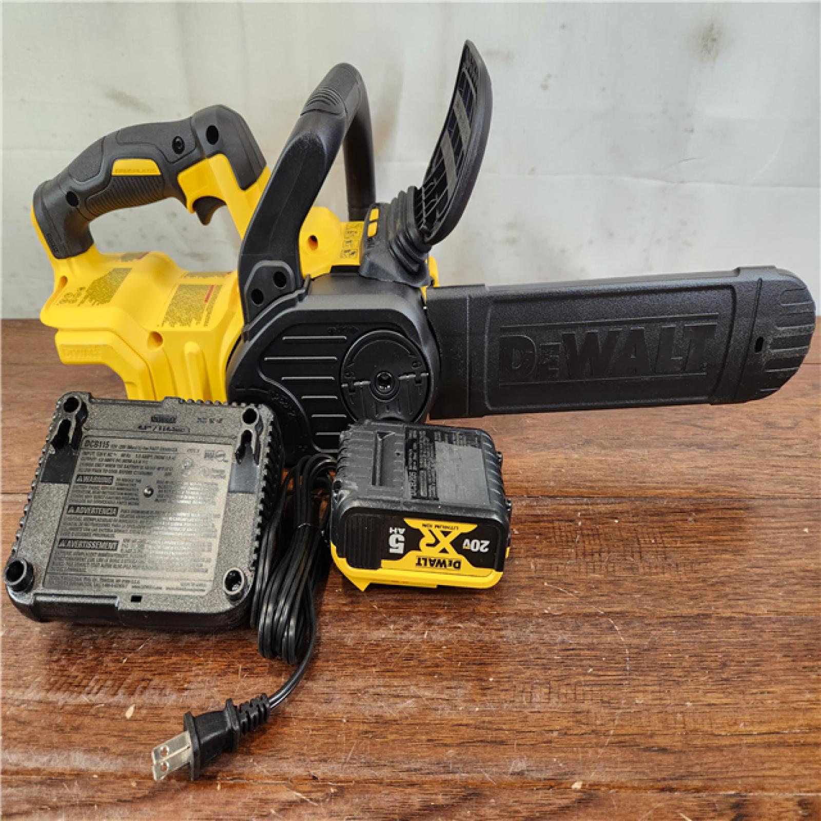 AS-IS DeWalt 20V Max Brushless Cordless 12in. Chainsaw Kit