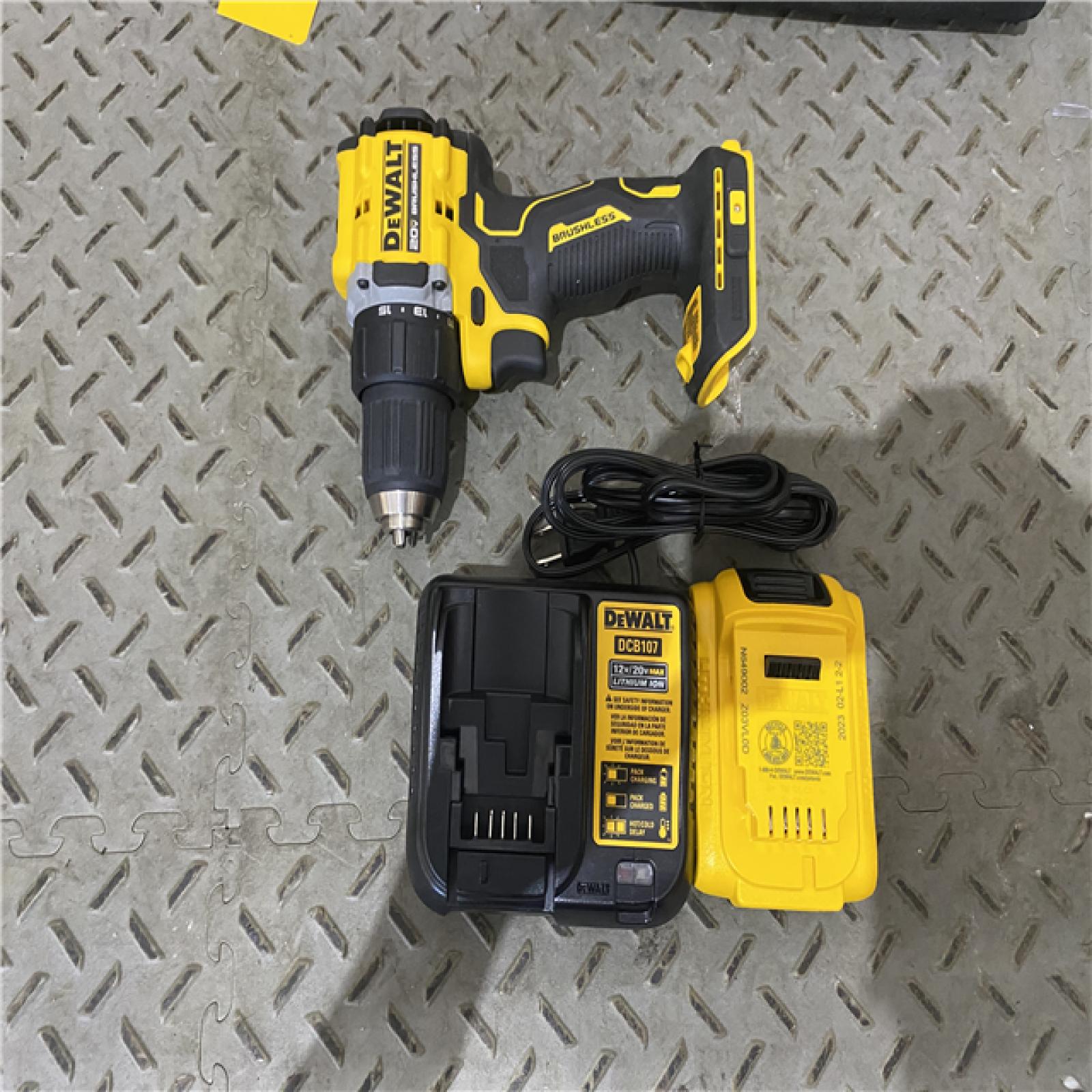 Houston location AS-IS DeWalt ATOMIC COMPACT SERIESâ„¢ 20V MAX* Brushless Cordless 1/2 in. Drill/Driver