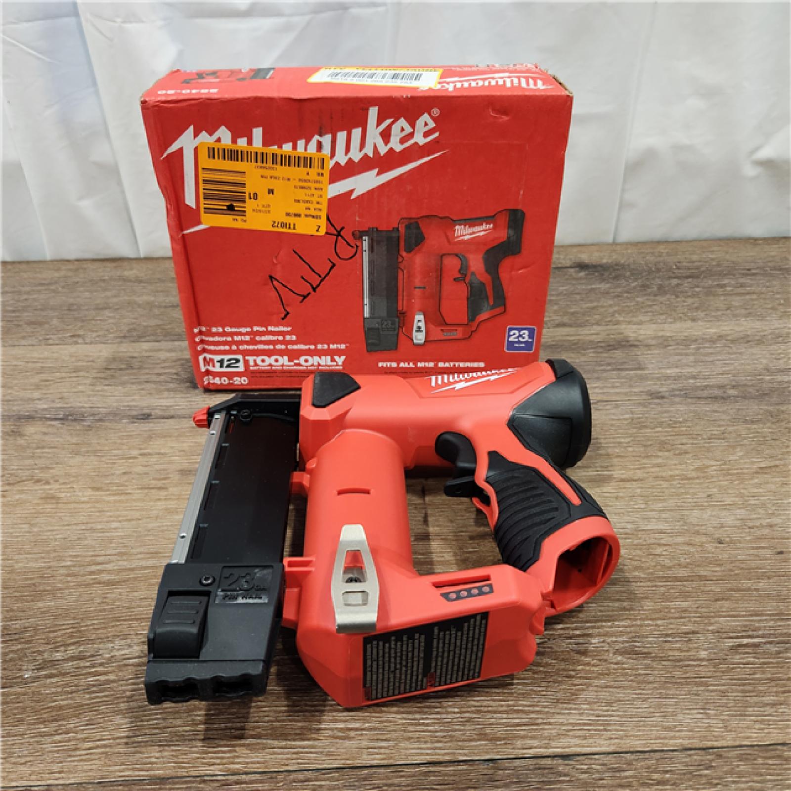 AS-IS M12 12-Volt 23-Gauge Lithium-Ion Cordless Pin Nailer (Tool-Only)