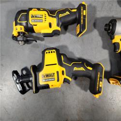 HOUSTON LOCATION - AS-IS (APPEARS LIKE NEW) DeWalt 20V MAX ATOMIC Cordless Brushless 4 Tool Combo Kit