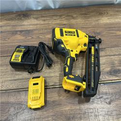 AS-IS DEWALT Cordless 20V Max XR Angled Finish Nailer (Tool Only)