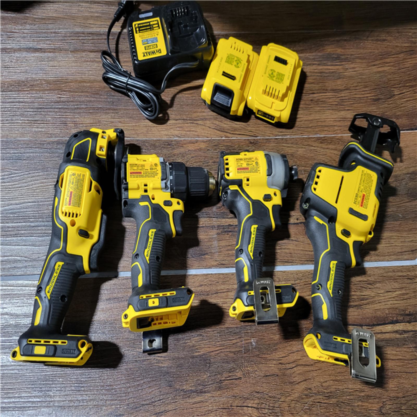 CALIFORNIA NEW DEWALT BRUSHLESS 4-TOOL COMBO KIT(BATTERIES AND CHARGER INCLUDED)