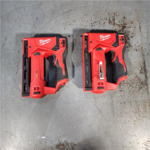 HOUSTON LOCATION - AS-IS (2) Milwaukee M12 3/8  Crown Stapler (Tool Only)