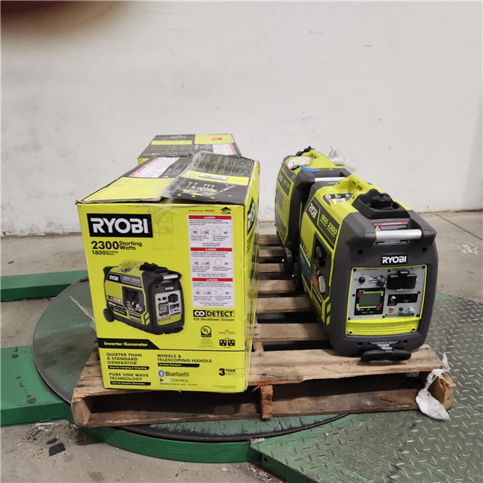 Dallas Location - As-Is Ryobi 2300-Watt Bluetooth Inverter Generator(Lot Of 4)