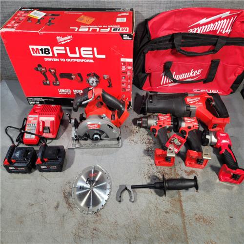 HOUSTON LOCATION - AS-IS (APPEARS LIKE NEW) Milwaukee M18 FUEL Cordless Brushless 5 Tool Combo Kit