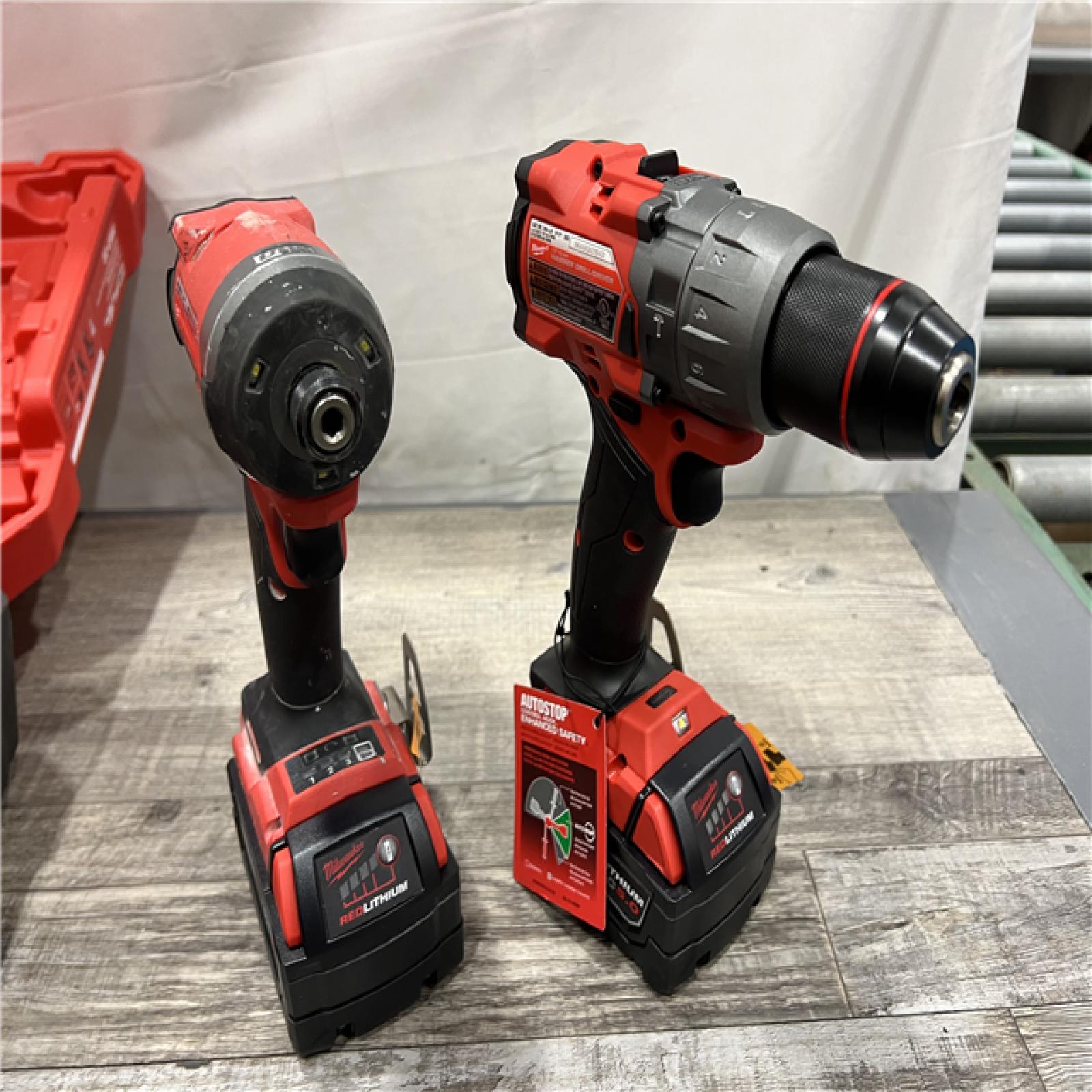 AS-IS Milwaukee M18 FUEL 18V Lithium-Ion Brushless Cordless Hammer Drill and Impact Driver Combo Kit (2-Tool) with 2 Batteries