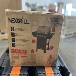 DALLAS LOCATION NEW! - Nexgrill 4-Burner Propane Gas Grill in Black with Stainless Steel Main Lid