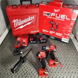 HOUSTON LOCATION - AS-IS (APPEARS LIKE NEW) Milwaukee M18 FUEL 18V Lithium-Ion Brushless Cordless Hammer Drill and Impact Driver Combo Kit (2-Tool) with 2 Batteries