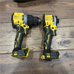 AS-IS DEWALT 20V MAX XR Hammer Drill and ATOMIC Impact Driver 2 Tool Cordless Combo Kit with (2) 4.0Ah Batteries, Charger, and Bag