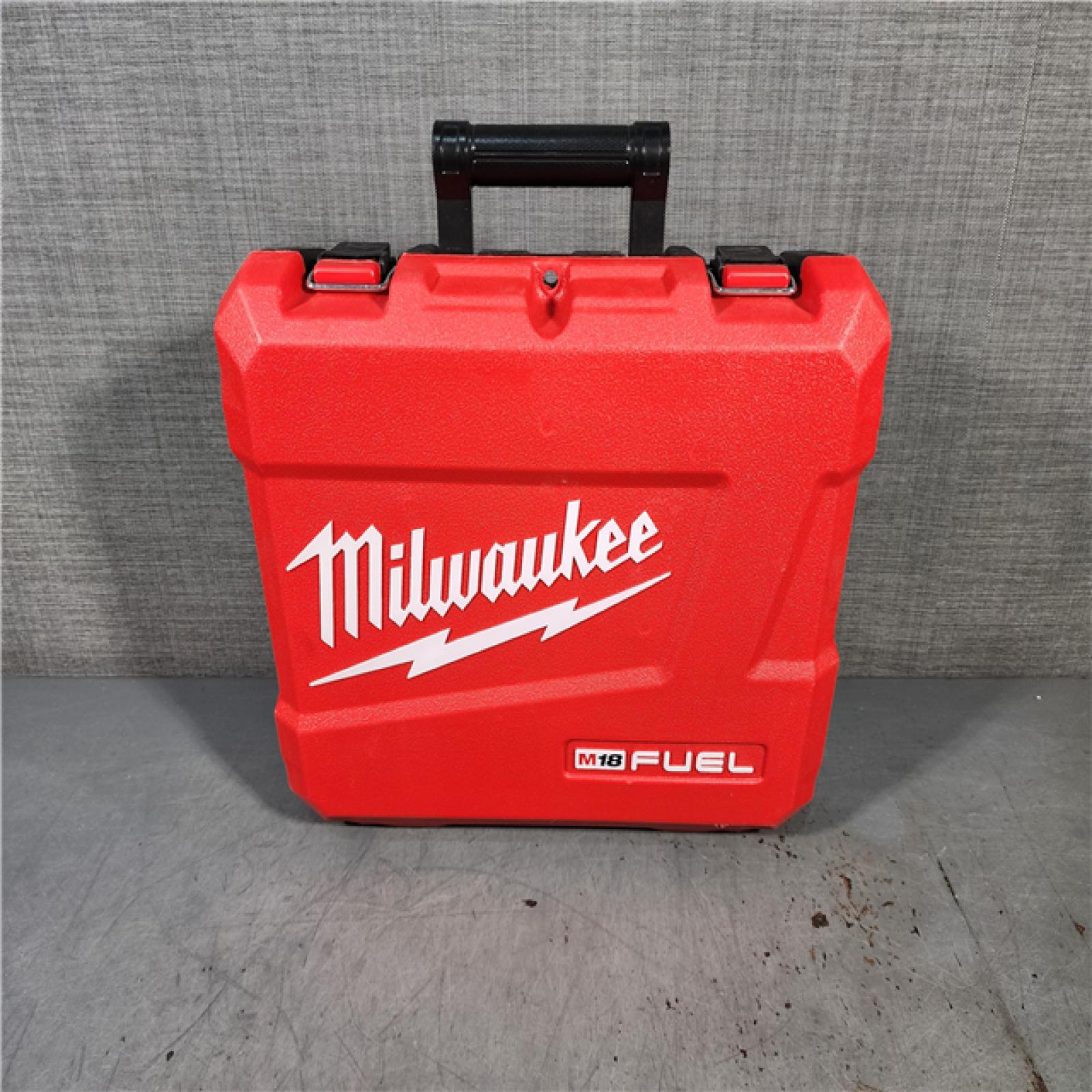 HOUSTON LOCATION - AS-IS Milwaukee 2904-22 Hammer Drill Driver Kit with Batteries  Charger & Tool Case  Red