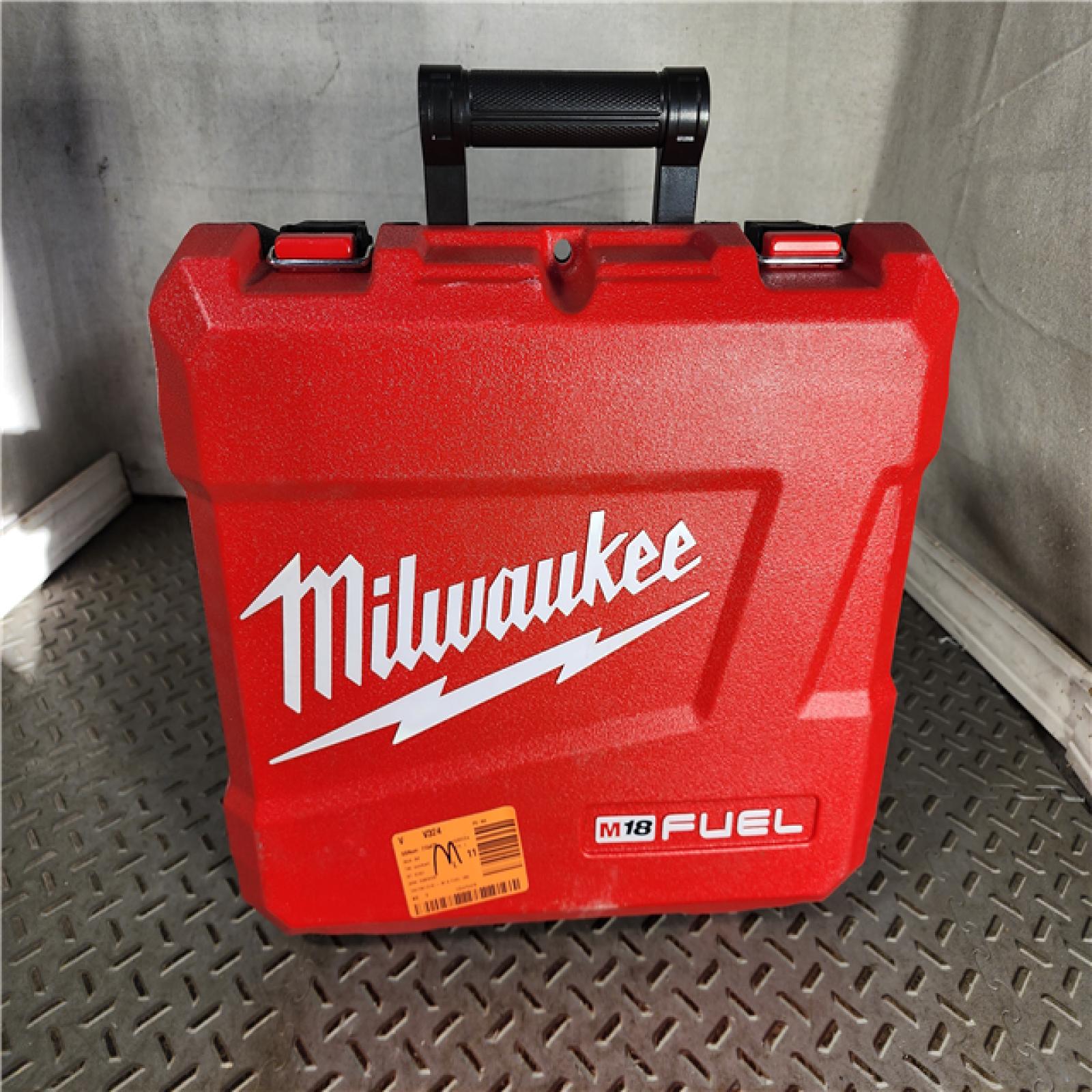 HOUSTON LOCATION - AS-IS (APPEARS LIKE NEW) Milwaukee 2904-22 Hammer Drill Driver Kit with Batteries  Charger & Tool Case  Red