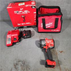 HOUSTON LOCATION - AS-IS Milwaukee M18 1/2 in. Cordless Brushless High Torque Impact Wrench Kit (Battery & Charger)